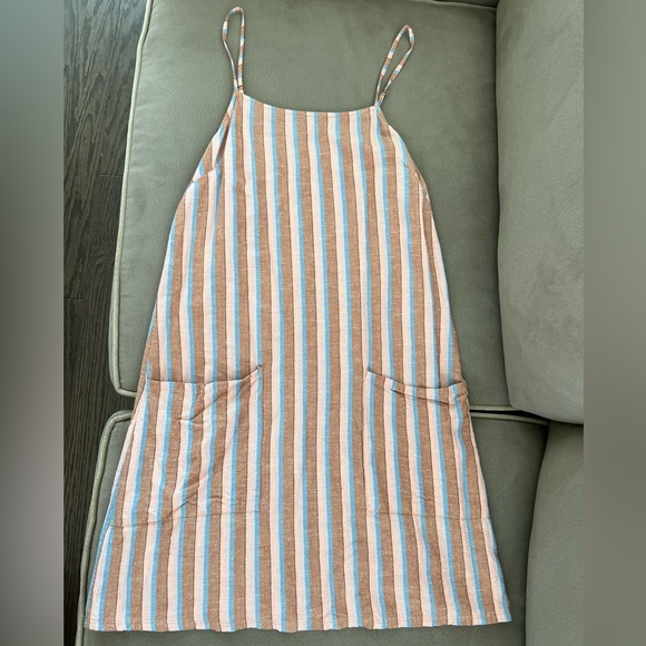 Billabong Women’s Woven Striped Mini Sundress Dress gently used - Picture 3 of 7